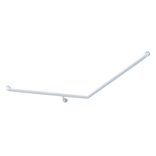 Grab Rail Hygenic Seal Toilet Assist 870mm x 700mm Antimicrobial White Left Hand [287903]