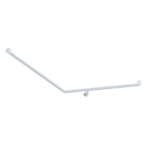 Grab Rail Hygenic Seal Toilet Assist 870mm x 700mm Antimicrobial White Right Hand [287895]