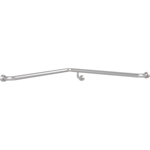 Grab Rail Hygenic Seal Corner 800mm x 800mm Brushed Stainless Left Hand [287932]