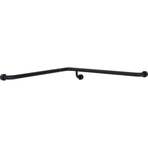 Grab Rail Hygenic Seal Corner 800mm x 800mm Matte Black Left Hand [287928]