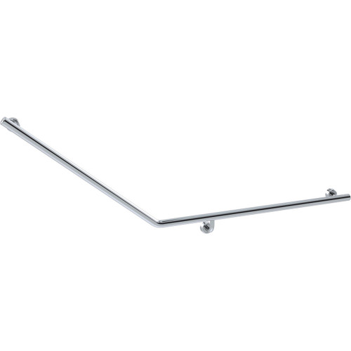 Grab Rail Linear Toilet Assist 870mm x 700mm Polish Supreme Right Hand [287882]