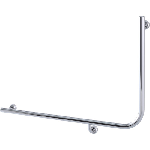 Grab Rail Linear Toilet Assist 960mm x 600mm Polish Supreme Left Hand [287817]