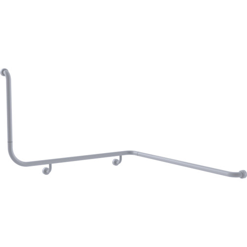Grab Rail Hygenic Seal Toilet Assist Corner 1110mm x1030mm x 600mm Antimicrobial White Right Hand [288058]
