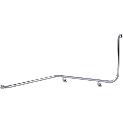 Grab Rail Hygenic Seal Toilet Assist Corner 1110mm x1030mm x 600mm Polish Supreme Left Hand [288067]