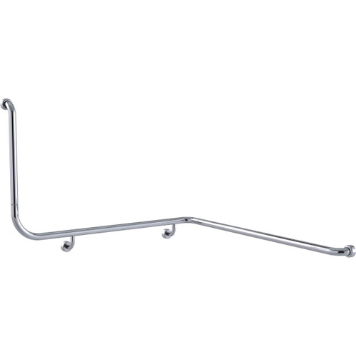 Grab Rail Hygenic Seal Toilet Assist Corner 1110mm x1030mm x 600mm Polish Supreme Right Hand [288070]