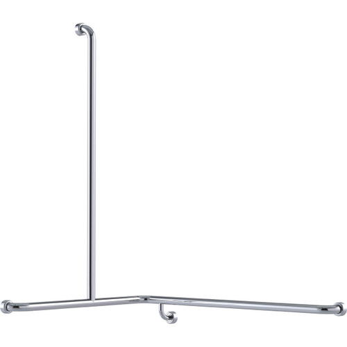 Grab Rail Hygenic Seal Shower Recess 760mm x 1000mm x 1100mm Corner Polish Supreme Left Hand [288236]