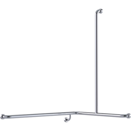 Grab Rail Hygenic Seal Shower Recess 760mm x 1000mm x 1100mm Corner Polish Supreme Right Hand [288242]