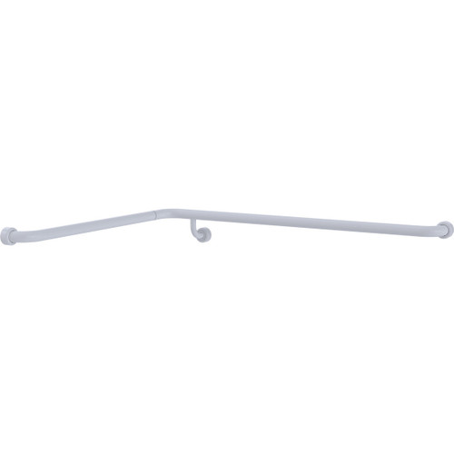 Grab Rail Hygenic Seal Shower Recess 760mm x 1000mm Corner Antimicrobial White Left Hand [288217]