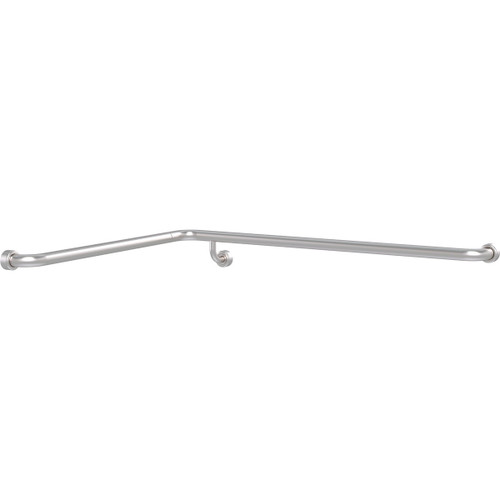 Grab Rail Hygenic Seal Shower Recess 760mm x 1000mm Corner Brushed Stainless Left Hand [288213]