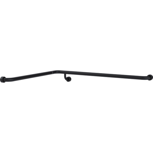 Grab Rail Hygenic Seal Shower Recess 760mm x 1000mm Corner Matte Black Left Hand [288226]