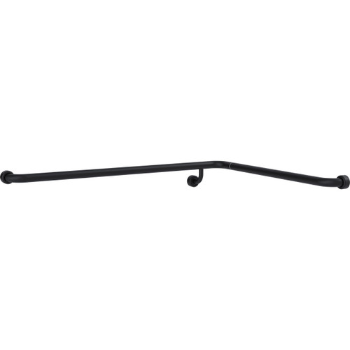 Grab Rail Hygenic Seal Shower Recess 760mm x 1000mm Corner Matte Black Right Hand [288229]