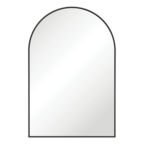 Framed Arch Mirror 600 x 900mm Matte Black [294389]