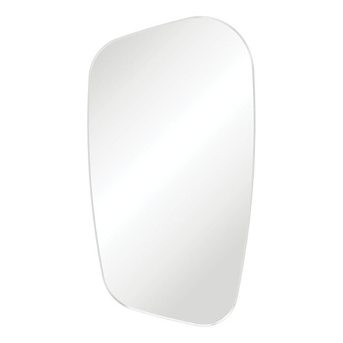 Capriccio Framed Asymmetrical Mirror with Mounting Brackets 650 x 1200mm Matte White [294363]