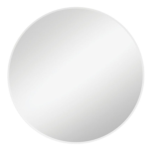 Reba Round Framed Mirror 600mm Matte White [294287]
