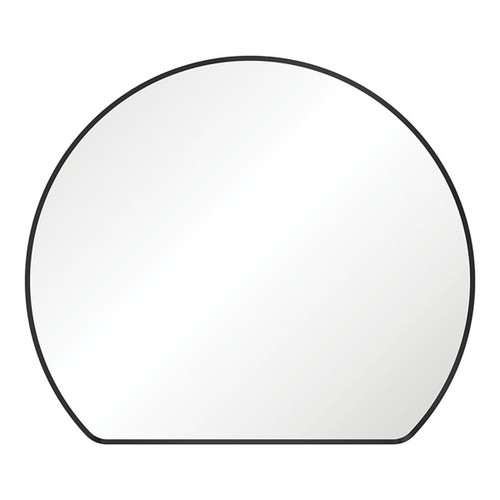 Sunrise Framed Round Mirror with Mounting Brackets 800 x 690mm Matte Black [294303]