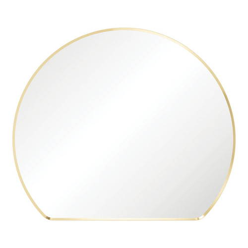 Sunrise Framed Round Mirror with Mounting Brackets 800 x 690mm Urban Brass [294423]