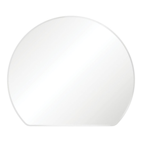 Sunrise Framed Round Mirror with Mounting Brackets 800 x 690mm Matte White [294387]