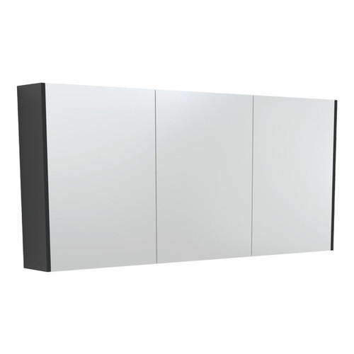 Mirror Cabinet 1500 x 670 x 180mm with Satin Black Side Panels [294494]