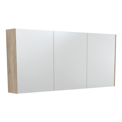 Mirror Cabinet 1500 x 670 x 180mm with Scandi Oak Side Panels [294226]