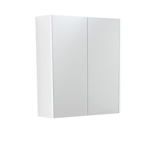 Mirror Cabinet 600 x 670 x 180mm with Satin White Side Panels [294218]