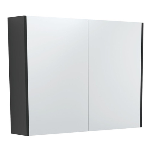 Mirror Cabinet 900 x 670 x 180mm with Satin Black Side Panels [294275]