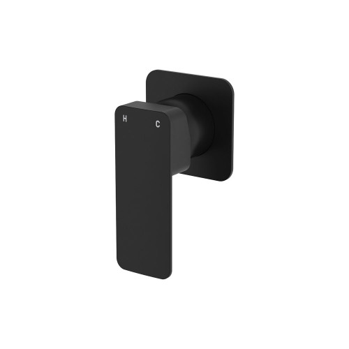 Tono Wall Mixer Small Square Plate Matte Black [294501]