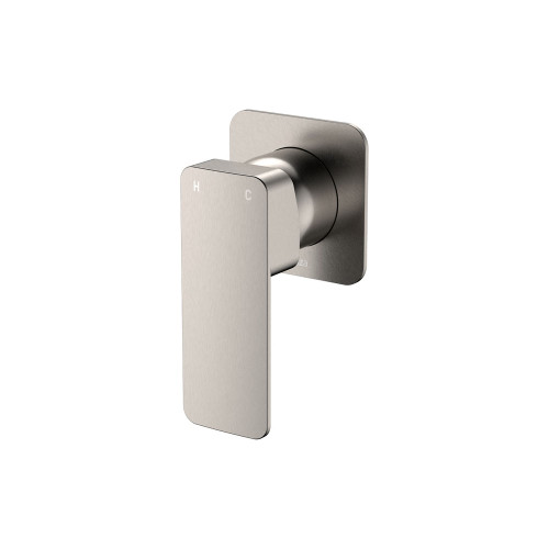 Tono Wall Mixer Small Square Plate Brushed Nickel [294471]