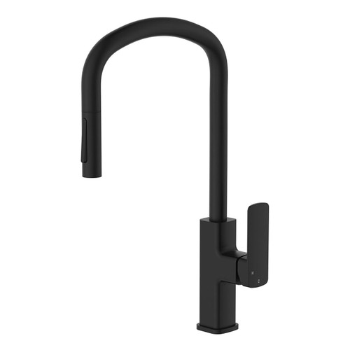 Tono Pull Out Sink Mixer 225mm Matte Black [294264]