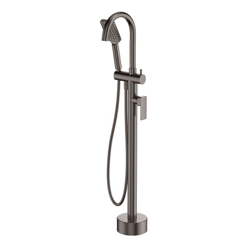 Tono Floor Mounted Bath Mixer with Hand Shower Gunmetal [294443]
