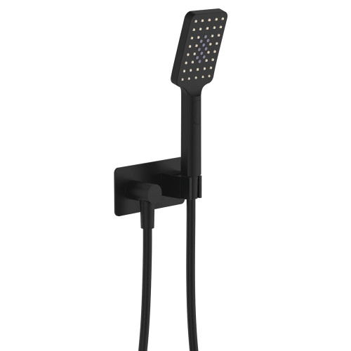 Tono Hand Shower Soft Rectangular Plate Matte Black [294295]