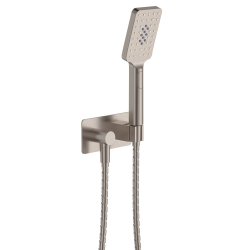Tono Hand Shower Soft Rectangular Plate Brushed Nickel [294302]