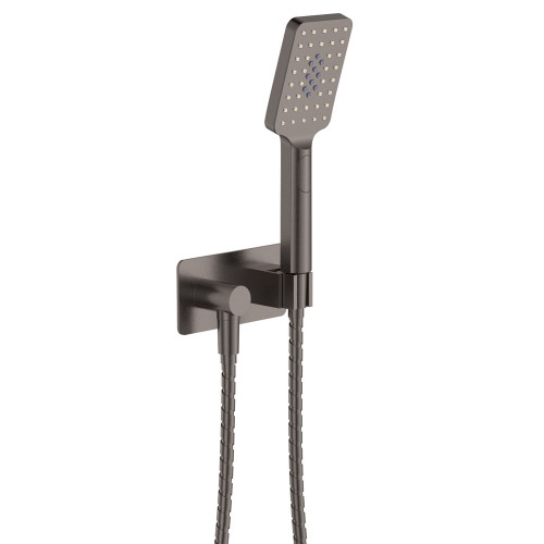 Tono Hand Shower Soft Rectangular Plate Gunmetal [294286]