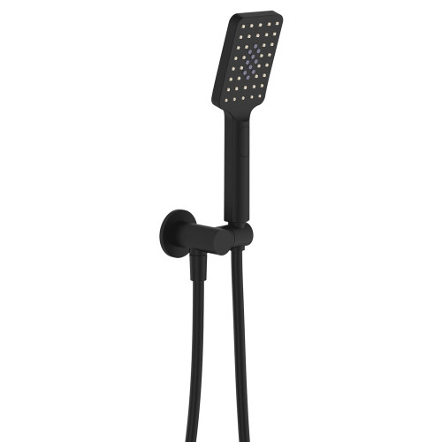 Tono Hand Shower Round Plate Matte Black [294317]