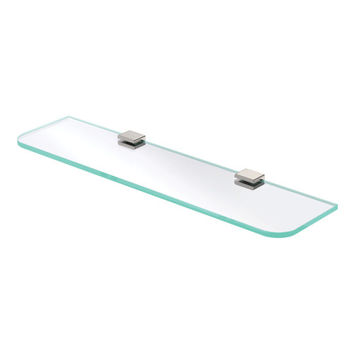 Tono Glass Shelf 500mm Brushed Nickel [294238]