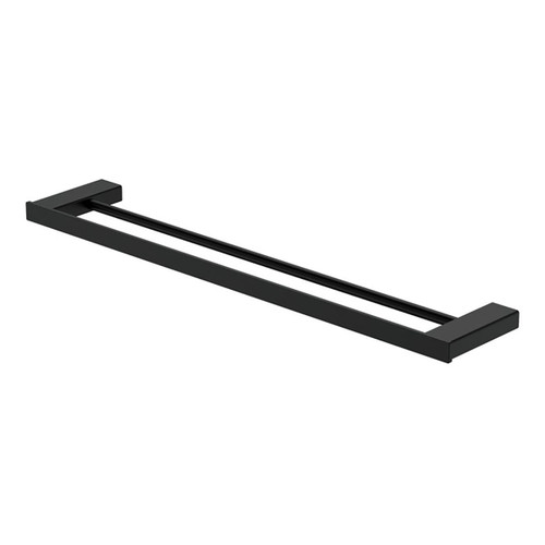 Tono Double Towel Rail 610mm Matte Black [294405]
