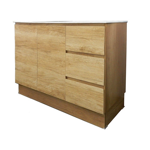 Janine 900 Oak Ensuite Vanity Cabinet (Only) 2 Door 3 Drawer [254706]