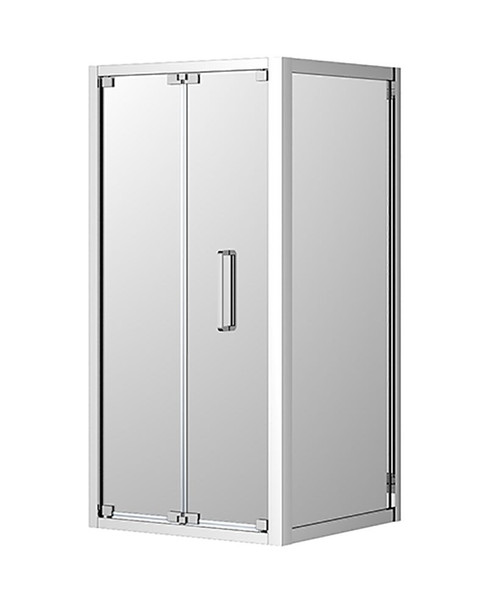 Corsica Bi-fold 900mm Left Hinge Door Chrome [133880]