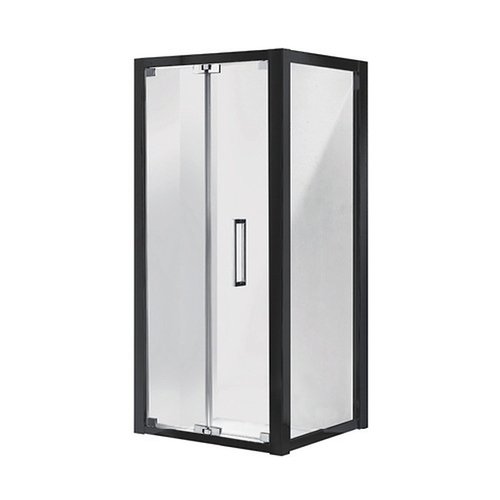 Corsica Bi-fold 900mm Right Hinge Door Matte Black [133881]