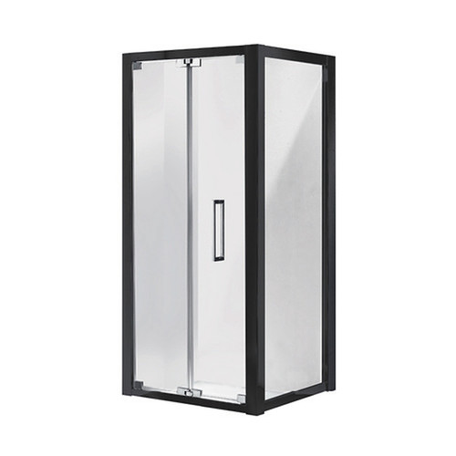 Corsica Bi-fold 900mm Right Hinge Door Matte Black [133881]