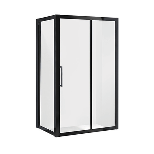 Corsica 1500mm Framed Slider Shower Screen Matte Black [133885]