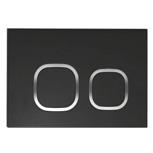 Round Square Button Black [198356]