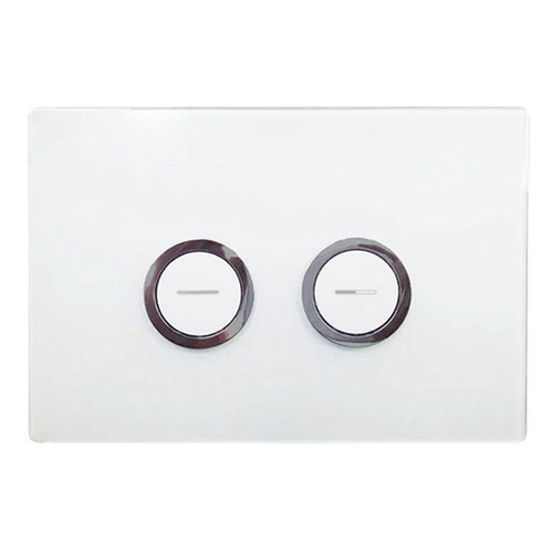 Pneumatic Flat Button White [198364]