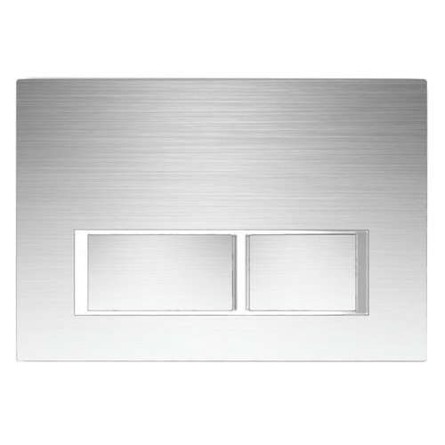 Rectangle Low Button Matte Chrome [198795]