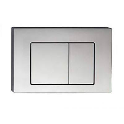 Rectangle High Button Matte Chrome [198797]