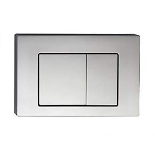 Rectangle High Button Matte Chrome [198797]