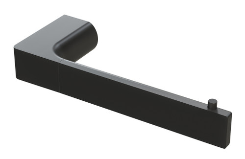 Gloss Toilet Roll Holder Matte Black [137641]