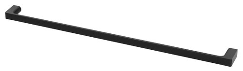 Gloss Towel Rail Single 800mm Matte Black [137646]
