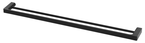 Gloss Towel Rail Double 800mm Matte Black [137647]