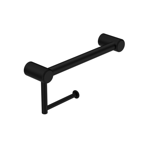 Mecca Care 25mm Toilet Roll Rail 300mm Matte Black [293201]