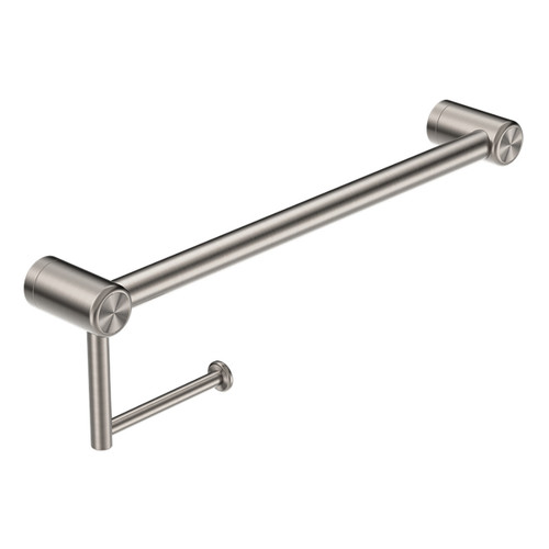 Mecca Care 25mm Toilet Roll Rail 450mm Brushed Nickel [293137]